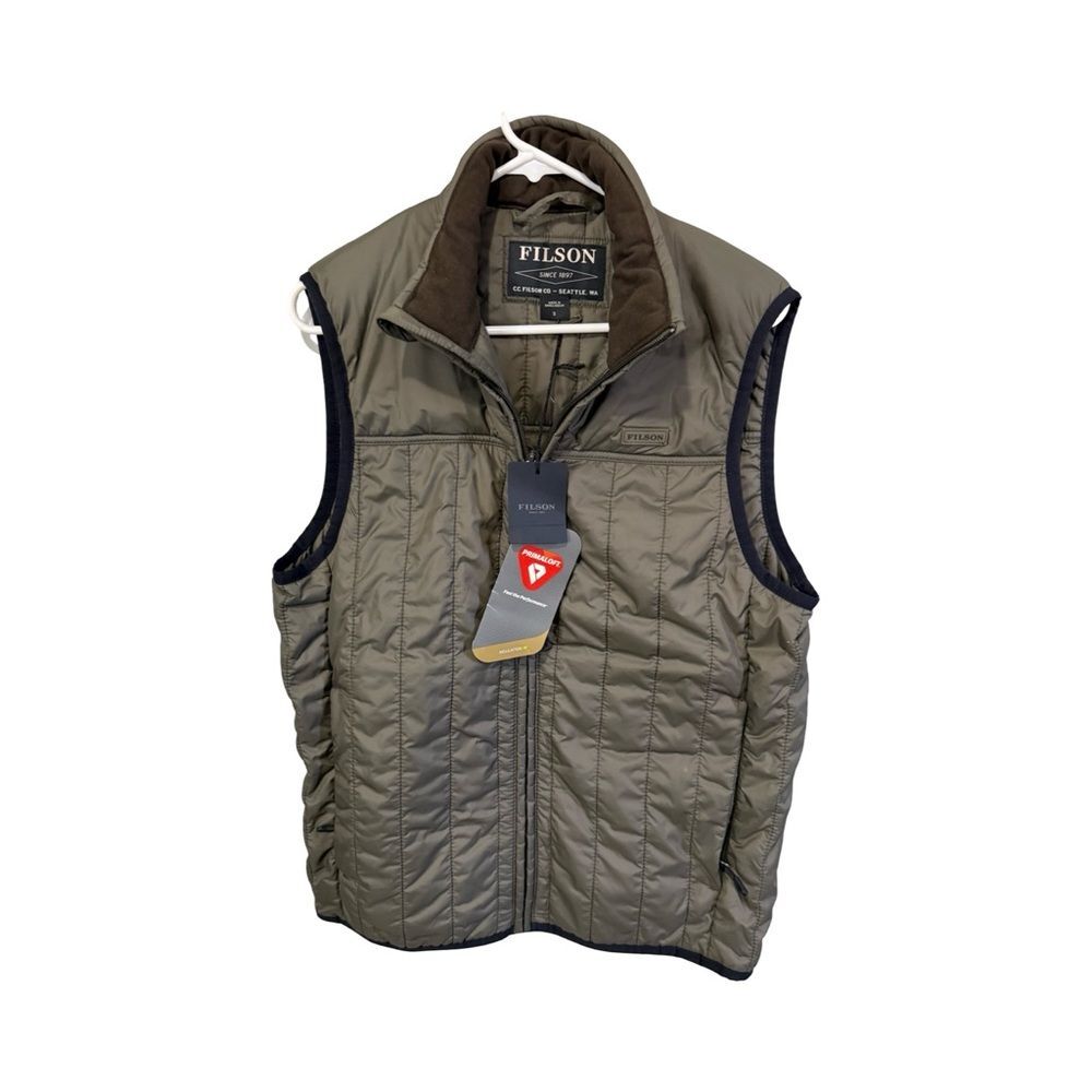 Filson Men’s Small Ultralight Vest in Olive Gray - New With Tags